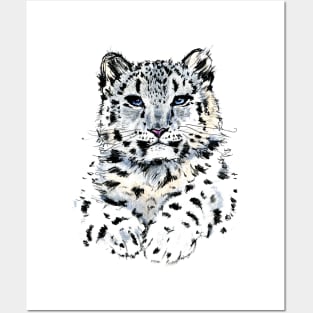 Snow leopard Posters and Art